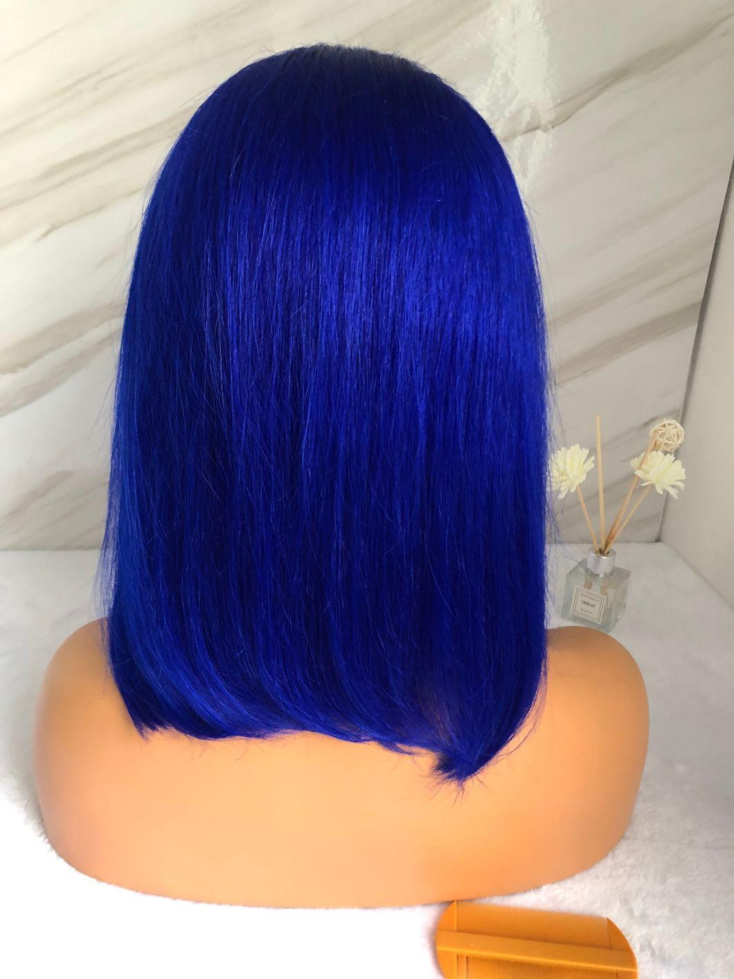 Wendyhair 100% Human Hair Ombre Color Bob Front Lace Wig