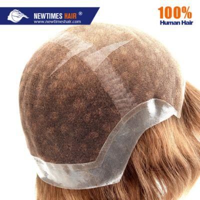 Custom Made Indian Remy Human Hair Lace Frontal Women Toupee