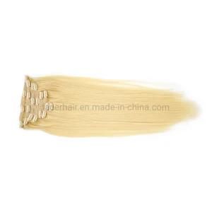 Remy Brazilian Natural European Wholesale Natural Full Head Clip Human Hair Extension