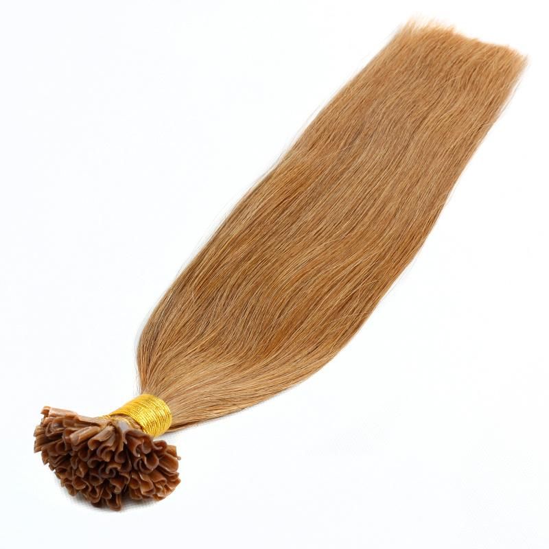 Grade 6A Double Drawn 100% Human Remy Blond Keratin Tipped Human Hair Extension, U Tip Hair/I Tip Hair/Flat Tip Hair