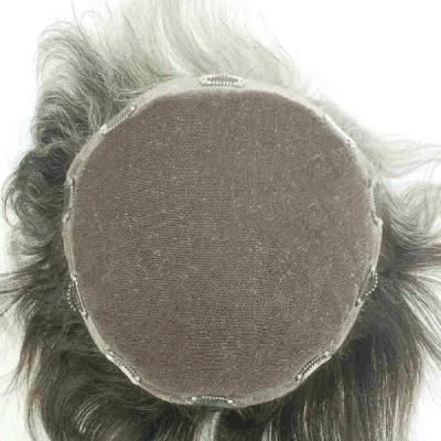 French Lace with Poly Around Human Hair Men Toupee Hair Products