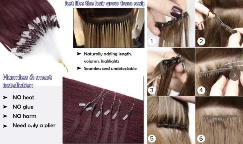 Double Drawn Hair Bulk Straight Hair Extensions Pre Bonds Color Chinese Cuticle Aligned Extensions