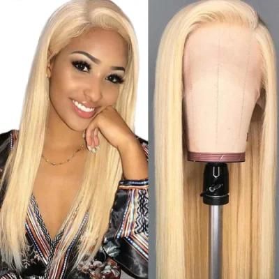 613 Blonde Human Hair Wigs 13X4 Lace Front Wigs for Women Brazilian Straight Human Hair Wigs 12 Inches