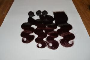 Brazilian Hair Body Wave Straight 99j&1b/99j Virgin Human Mink Remy Hair