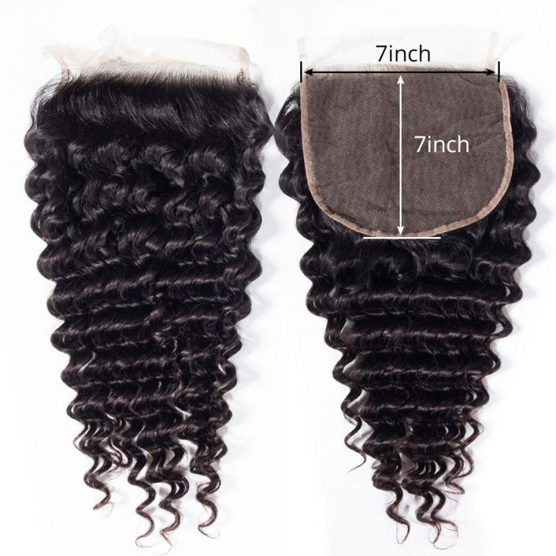 Kbeth Lace Frontal Toupees for Woman Best Gift 18 Inch India 100% Virgin Human Hair Closure Unit Custom Unique Design 6X6 Lace Toupee Fast Ship