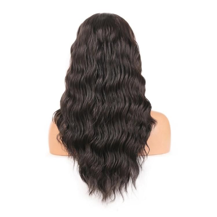 Wholesale 13X4 Synthetic Fiber Lace Front Middle Part Natural Body Wave China Wig