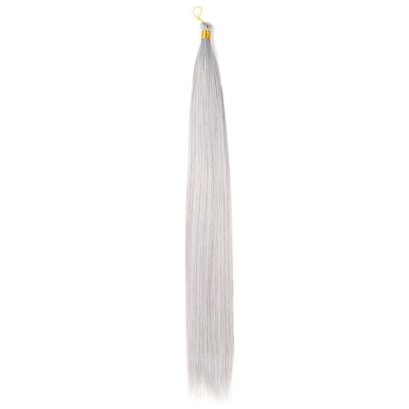 22" Synthetic Silky Straight Bulk Hair Extension Crochet Braid Hair Bundles