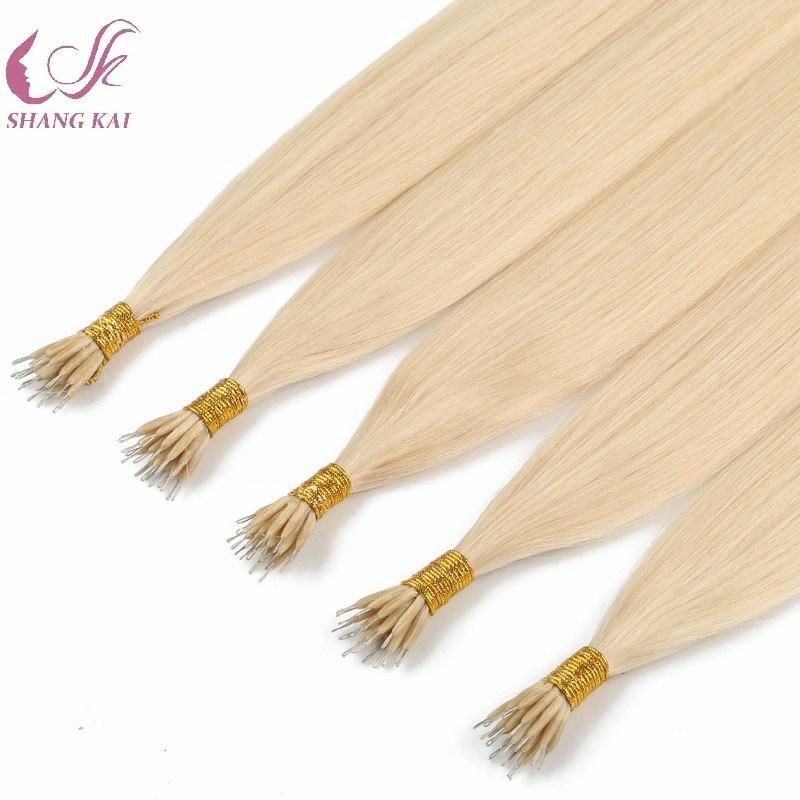 Ponytail Remy Hair Grade8a Nano Ring Hair Extension