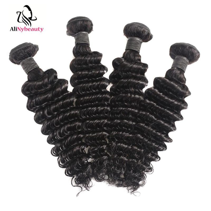 Alinybeauty Wholesale 100% Unprocessed Deep Wave Human Hair