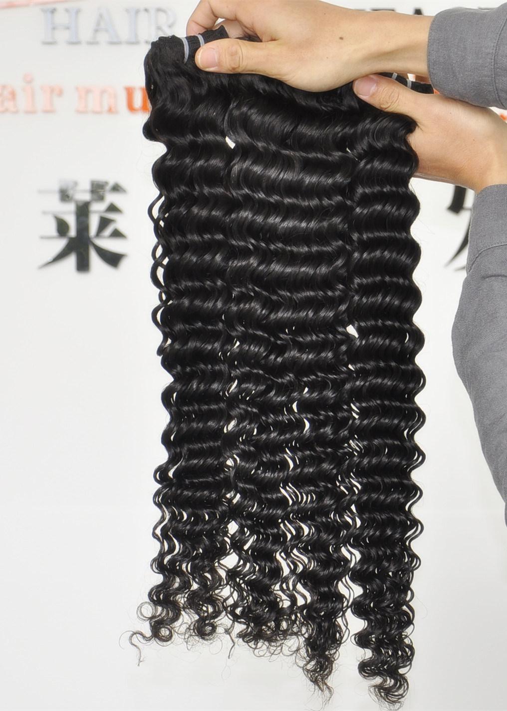 Good Quality Brazilian Virgin Hair Extensions Deep Wave Hair Weave