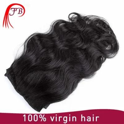 Hot Sale Clip-on Human Hair Extension Barzilian Virgin Body Wave Hair