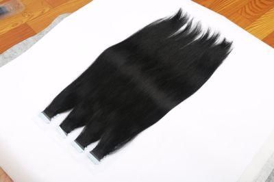 Double Drawn European Russian Human Hair Tape Hair Extension 100% Virgin Remy Tape in Hair