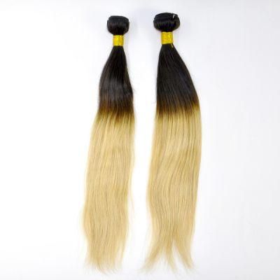 Unprocessesd Peruvian Virgin Hair Extensions Straight Ombre Human Hair Weft