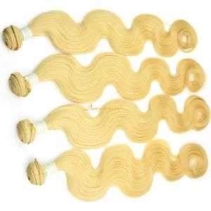 100% Raw Virgin Human Hair Product Bundle Blond Remy Russian Body Wave Hair Weaving