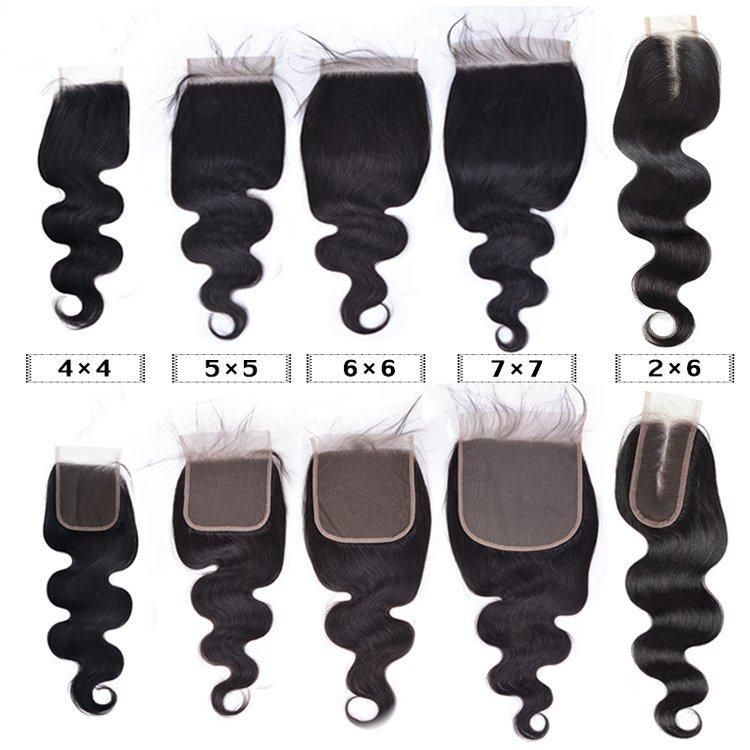 Kbeth Human Hair Toupees for Girls 18inch Closures Remy 4X4 Luxury Hand Woven 5*5 Square Swiss Lace Frontal Toupees for France Market in Stock