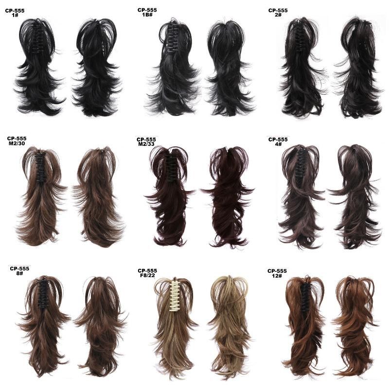 Two Shaded Strle Synthetic Clip in Hairpiece Ponytail Hair Extension