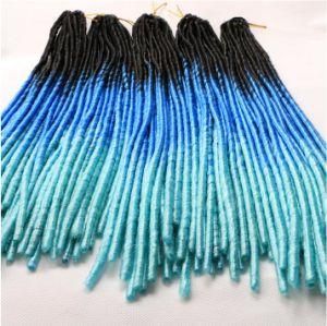 24 Inches Wig Soft Africa Dread Lock Gradient Hand Rub Braid Hair Extension