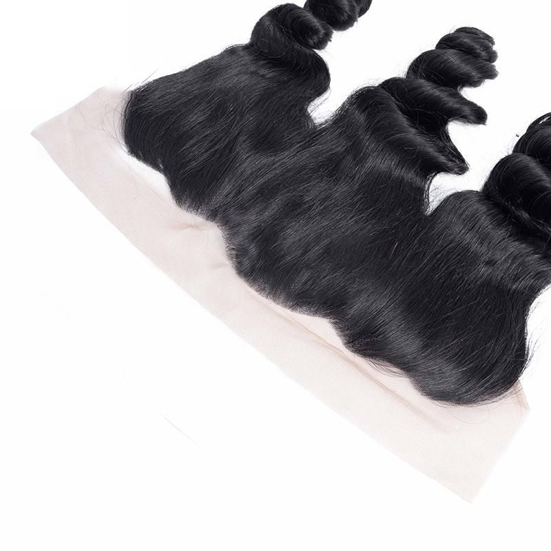 Top Quality Loose Wave Remy Human Hair Swiss 13*4 Frontal