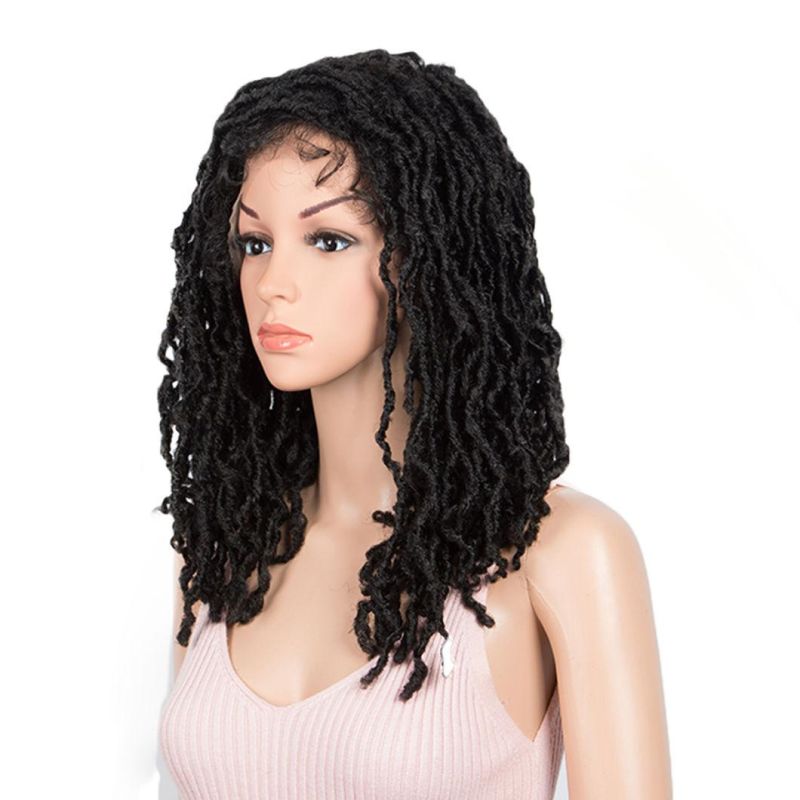 Dreadlock Braids Wig Crochet Twist Dreadlock Hair Wig Twists Fiber Hair Synthetic Hair Lace Front Hair Wigs for Black Women