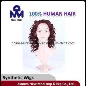 Fashion Red Curly Synthetic Hair Lady Lace Wig