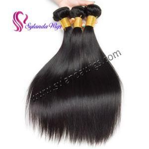 Brazilian 3 Bundles Remy Human Hair Straight Extensions #1b Hair Weft with Free Shipping