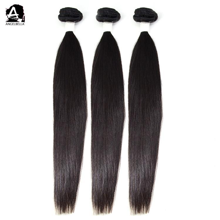 Angelbella Cheap Price High Quality Raw Mink Brazilian Virgin Hair 1b# Natural Black Mink Hair Bundle