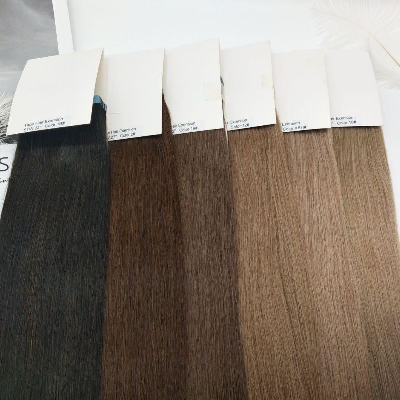 Fast Shipping Baby Hair Virgin Full Cuticle Aligned Micro Faux Locs Raw Tape in Hair Hair Extensions Remy