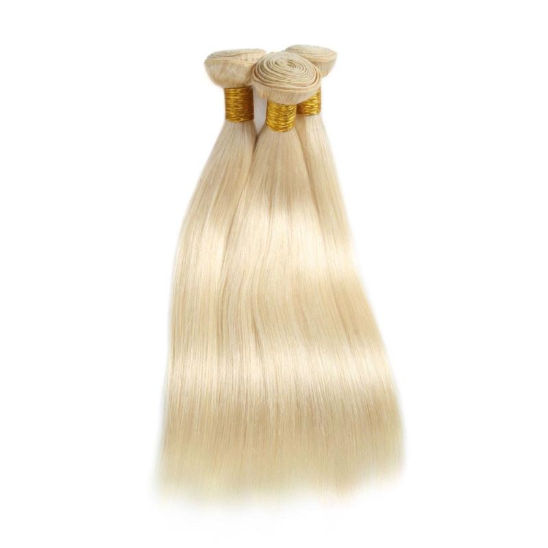 613 Blonde Hair Weaves Brazilian Hair Bundles 100% Honey Straight Hair Extensions