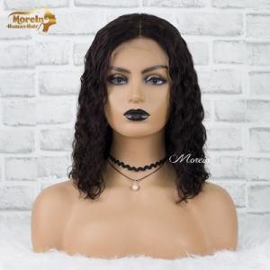 Natural Wave Short Lace Front Part Peruvian Human Hair Weaves Bob Wigs