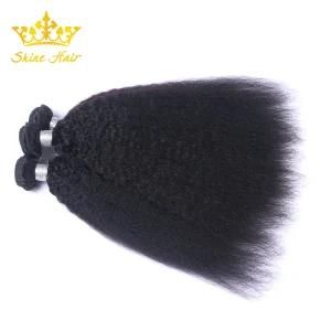 Natural Black/1b Kinky Curly Straight Virgin Brazillian/Indian Human Hair Bundle