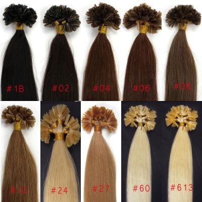 100%Brazilian Virgin Human Hair U Tip Pre-Bonded Hair Extensions