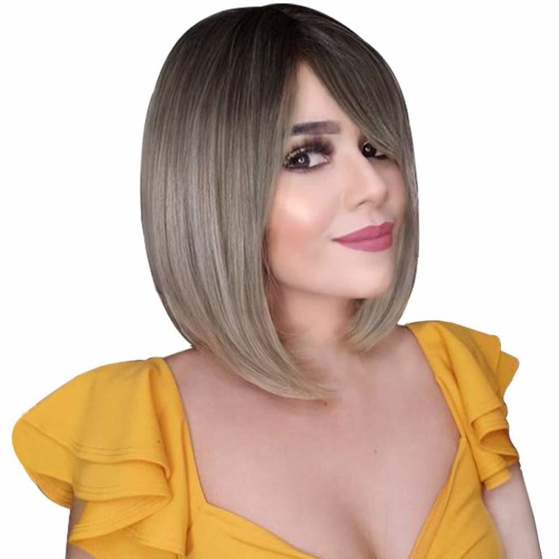 Bob Wigs for Women 12inch Short Hair Wig with Bang