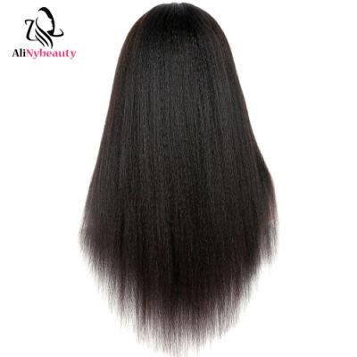 Factory Wholesale Cheap Kinky Straight Lace Front Wig