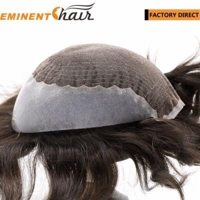 Q6 Instant Delivery Men&prime;s Human Hair Stock Toupee