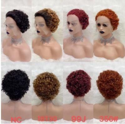 Angelbella Brazilian Remy Hair Wigs Density for Summer Wear Short Human Hair Wig Straight Natural Hair Wig