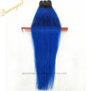 1b/Purple Hair Bundle Products Silky Natural Straight Remy Ombre Peruvian Human Hair