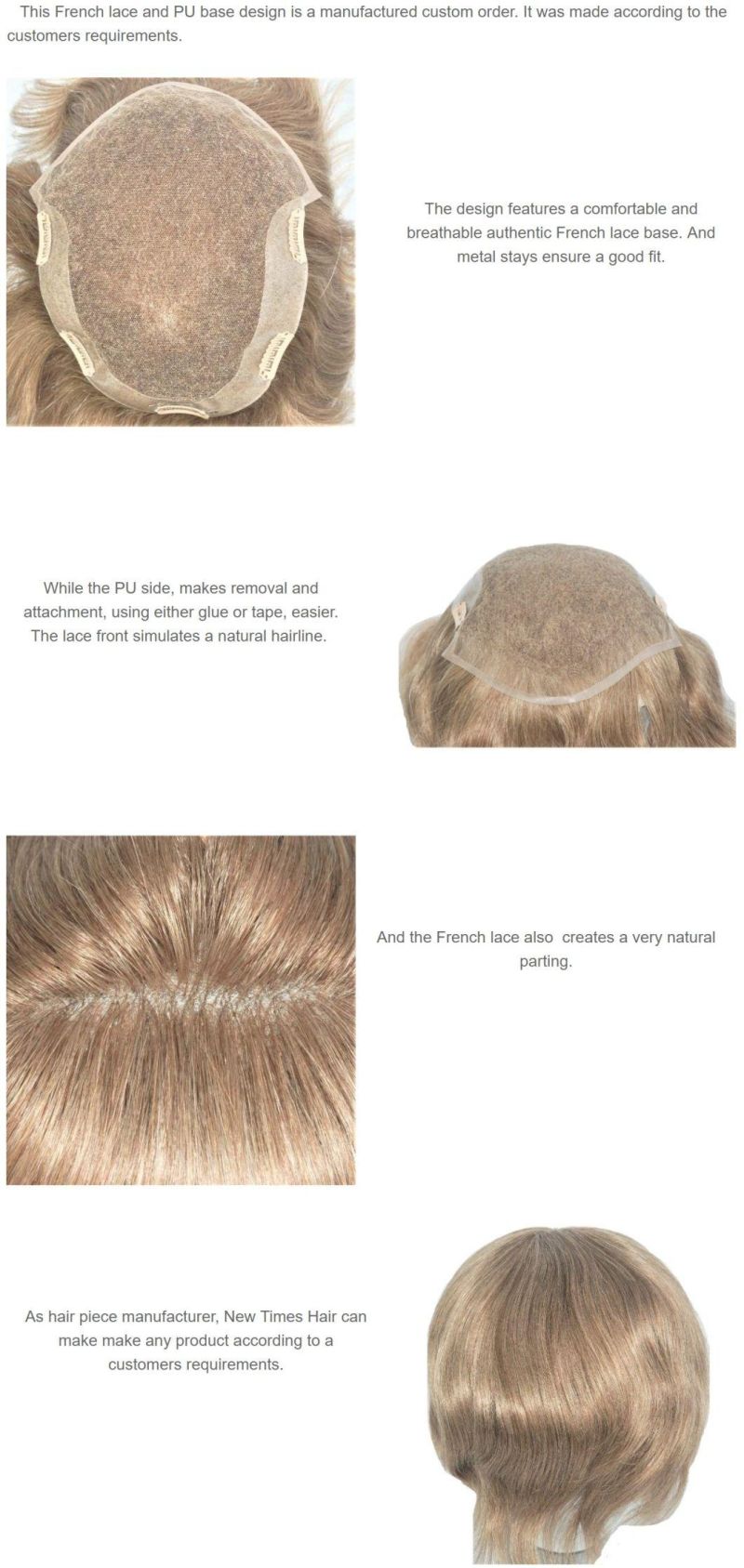 Swiss Lace with Thin Skin Back Side Men Women Wig Remy Human Hair