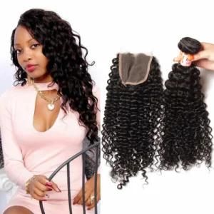 Beauty Forever Indian Curly Human Hair Weaves with Closure 4PCS