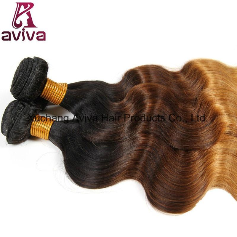 100% Virgin Hair Ombre Natural Virgin Hair Extension