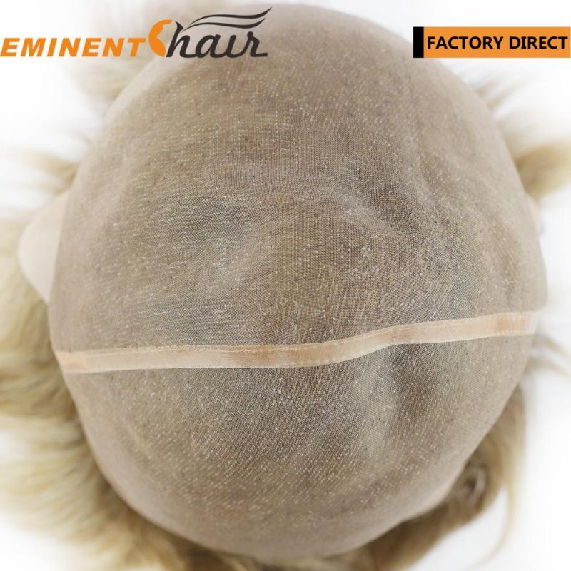 Hand Tied Natural Effect Remy Hair Mono Women/Women′s Wig