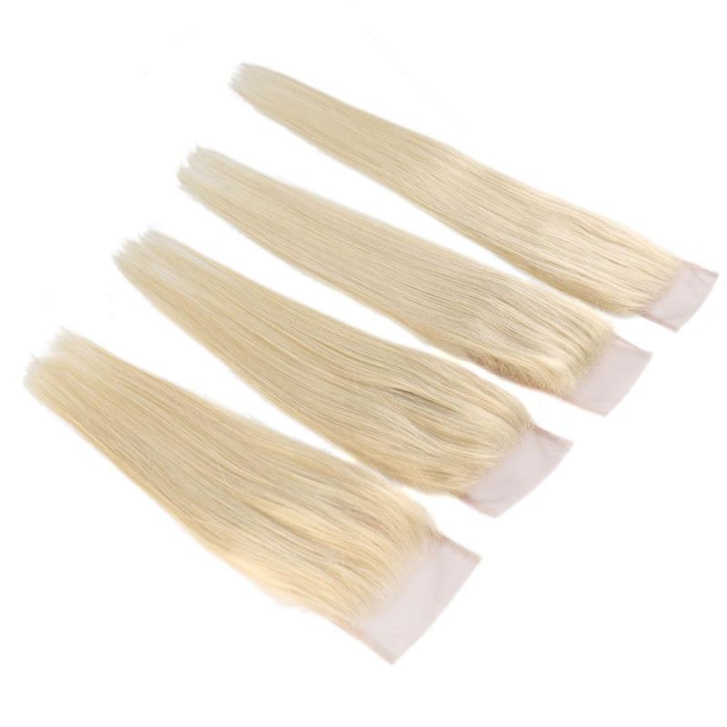Brazilian Hair 613 Blonde Lace Closure 8-20 Inch Straight 613 Blonde 4X4 Closure