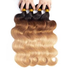 2018 New Wholesale Brazilian Ombre Human Hair 3 Tone Color Ombre Human Hair Extension