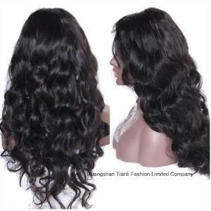 in Stock 200% Density Peruvian Virgin Human Hair Wigs Full Lace