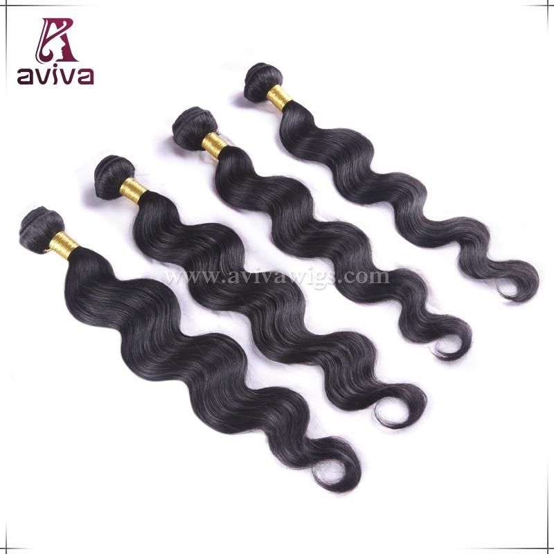 Factory Weaving Body Wave Hair Extension Double Drown Remy Virgin Brazilian Human Hair