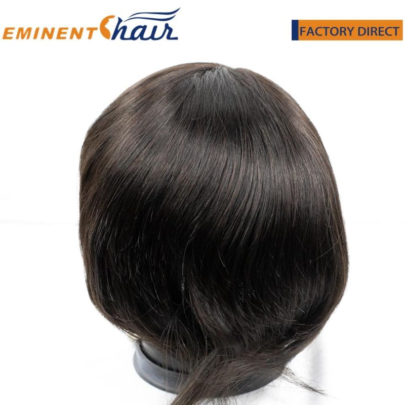 Natural Effect Custom Bio Lace Toupee Ultra Thin Skin Base with French Lace