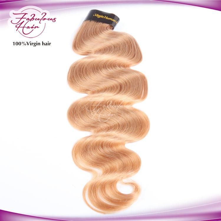 Top Quality Color 27# Peruvian Remy Body Wave Hair Extension