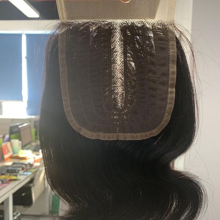 Factory Price Human Hair Extension Machine Made 4X4 Lace Closure