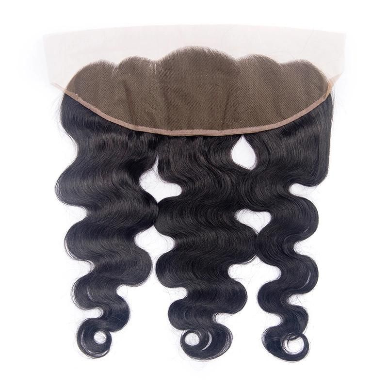 Top Quality 10A Lace Closure Double Drawn Human Hair 13*4 Lace Frontal