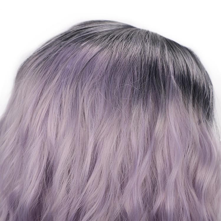 Short Bob Wig Water Wave Synthetic Hair Wig for Women Heat Resistant Fiber Wig Human Hair Wholesale