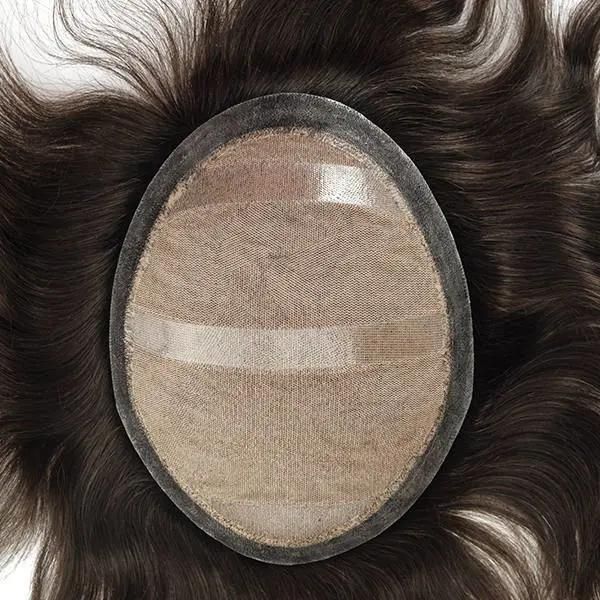 Injected Lace with Injected Skin All Around Remy Hair Toupee